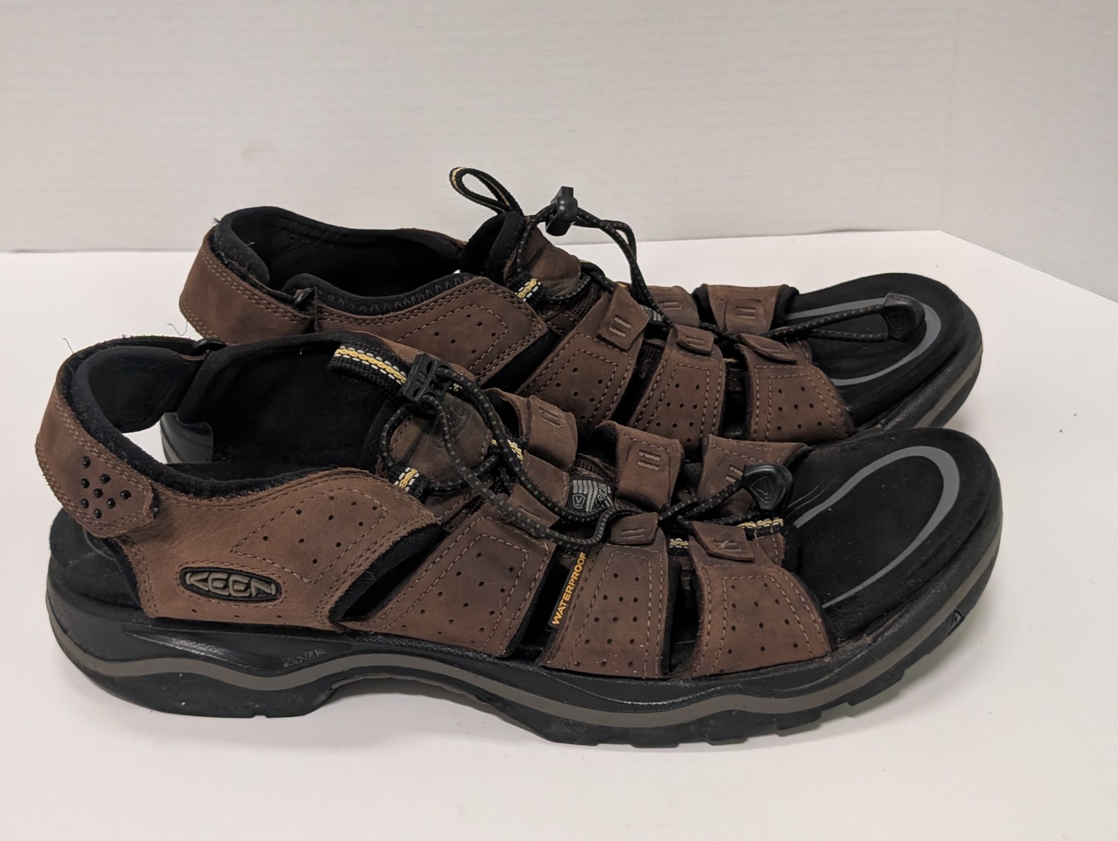 Sandali sportivi Keen uomo Rialto scarpe escursionismo acqua marrone taglia 12 impermeabili