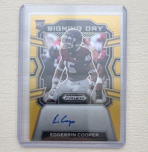 Panini 2024 Prizm Draft Picks Signing Day Edgerrin Cooper Auto RC /10 Packers RC