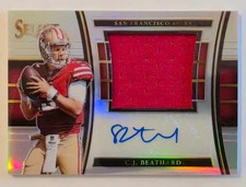 2017 Panini Select C.J. Beathard RPA Memorabilia Jersey Prizm RC Auto #d /99