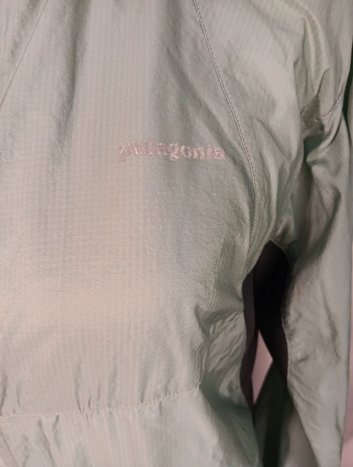Chaqueta cortavientos Patagonia vintage para mujer M dos tonos verde cremallera completa Foto 2 de 4