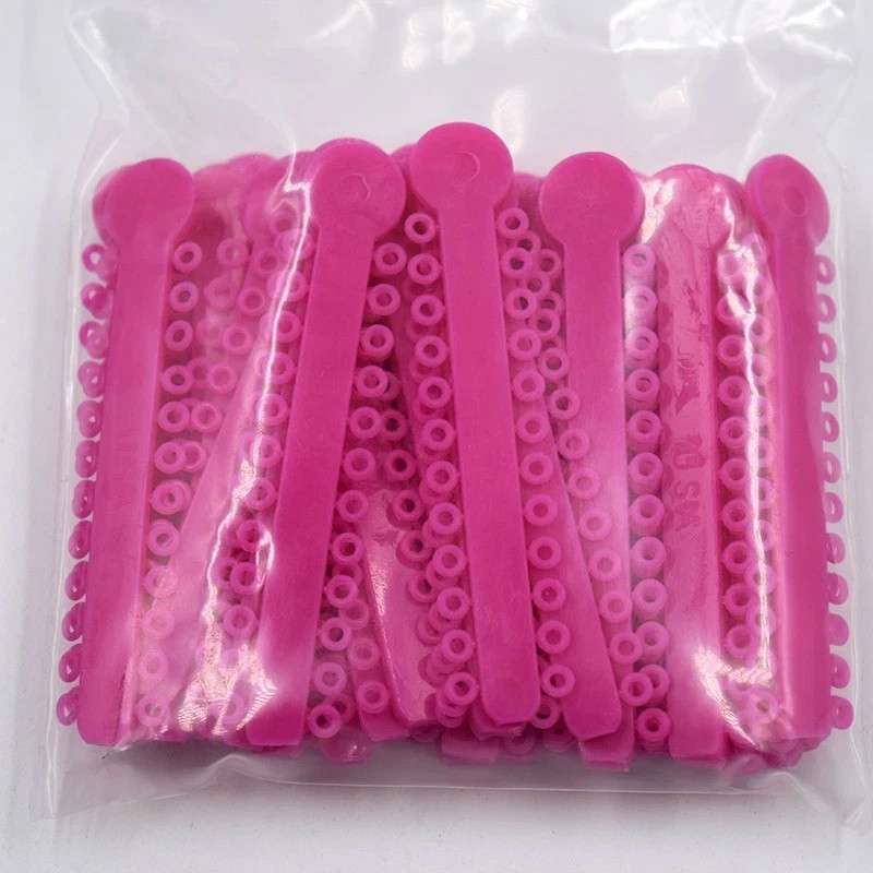44 Colors Orthodontic Dental Elastic Ligature Ties Rubber Ortho Braces Bands