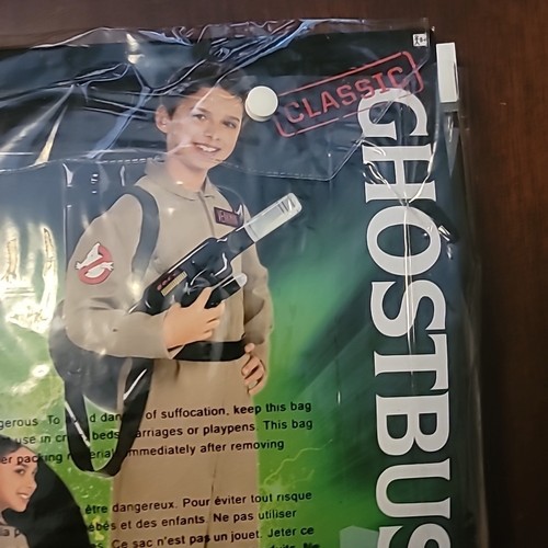 GhostBusters Classic Jumpsuit Child Large(12-14) Inflatable Pack Costume Cosplay - Picture 4 of 8