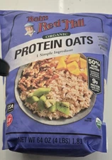 Bob's Red Mill Organic Gluten Free Non-GMO Protein Oats 64 oz/4LB (Pack 1)