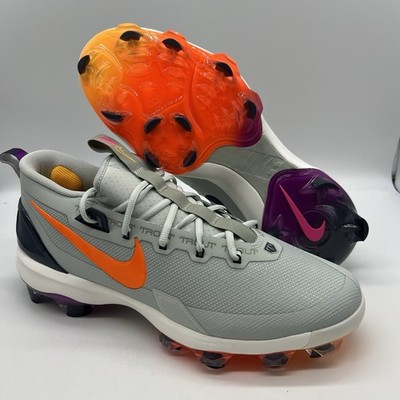 Nike Force Zoom Trout 9 Elite Football Cleats Gray Orange Men\'s 14 HF1116-001‎ Nike Men main image 3