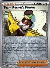 Team Rocket's Proton Reverse Holo Uncommon SV10: Destined Rivals 177/182 NM