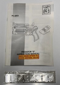 Logic 3 Predator 2 PlayStation PS1 Sega Saturn Light Gun Complete w/ Pedal + Box