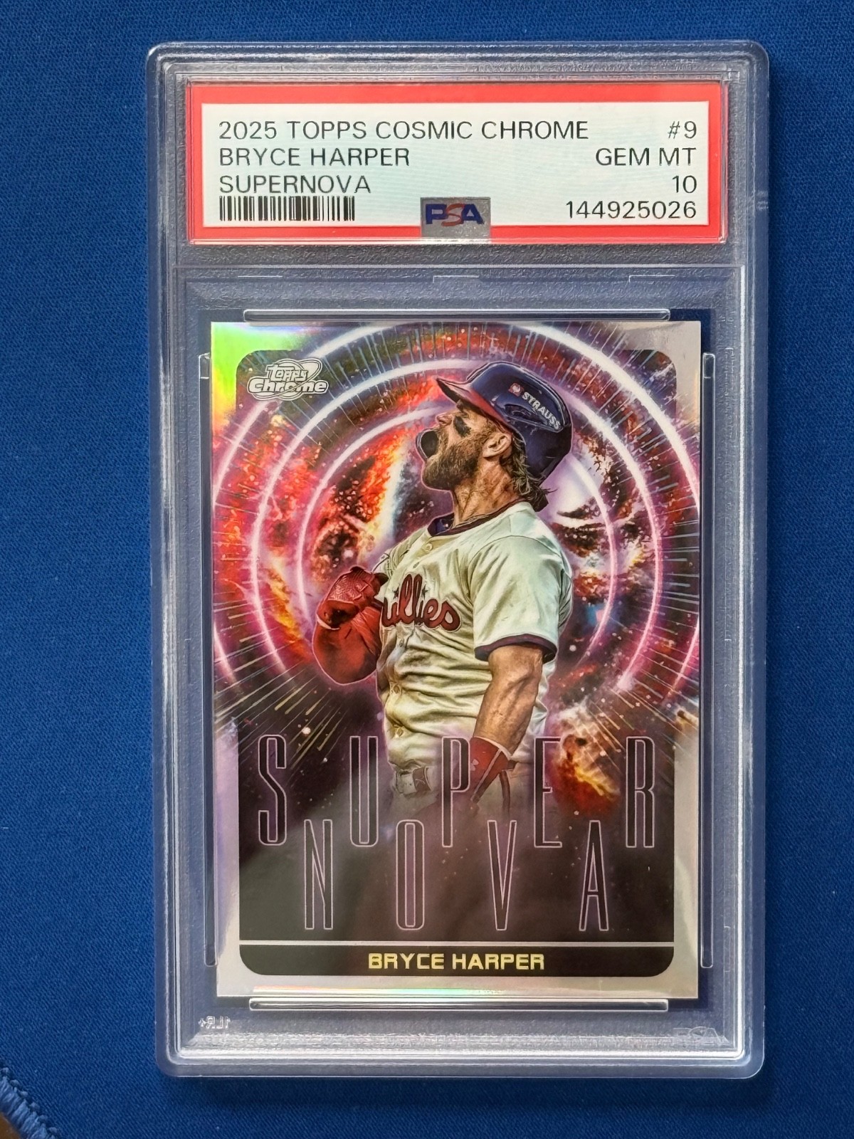 2025 Topps Cosmic Bryce Harper #S-9 Supernova PSA 10