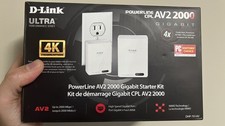 D-Link DHP-701AV Powerline AV2 2000 Gigabit Adapter Dual Unit 