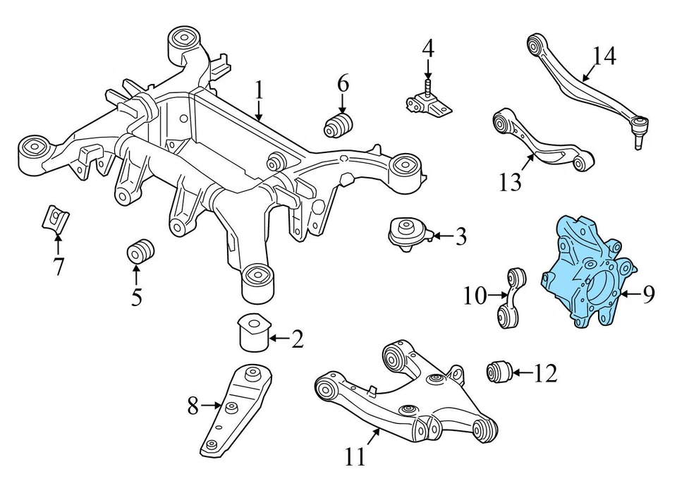BMW 650I XDRIVE GRAN CUPÉ 13-19 - Nudillo husillo derecho trasero con cojinete de rueda Foto 4 de 4