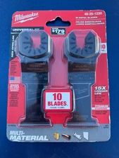 Milwaukee 1 3/8” Titanium Bi-Metal Blades 10 Pack