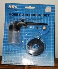 Hobby Air Brush Set By HDC Quality Tools Adjustable 3/4" - 2" Operates On 15-50 