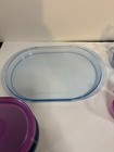 Vintage Tupperware Acrylic Preludio Watercolor Snack Dish Set Snackies Large Set — photo 3