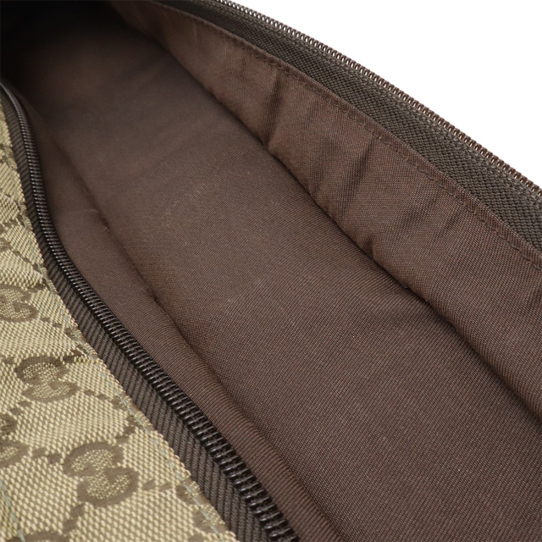 Gucci GG Canvas Sherry Line Tote Bag Light Khaki Leather Used thumbnail 7