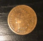 1870 Indian Head Cent Penny, Good. C55