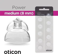 OEM Oticon minifit 8mm Power Hearing Aid Domes / Tips USA SELLER 10 Pack