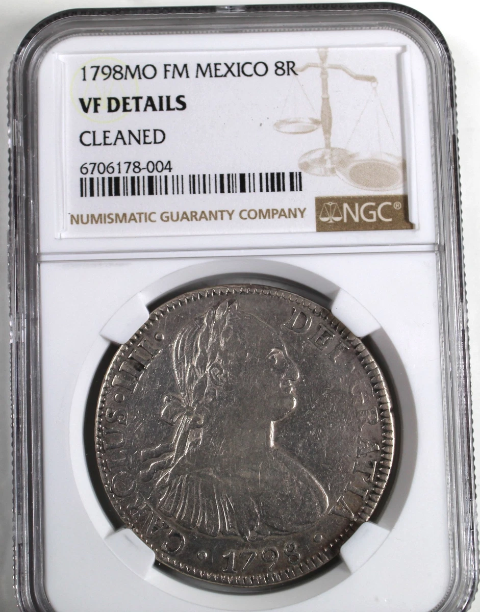 1798年 メキシコ 8レアル銀貨　 NGC 1798 8 Reales Colonial Mexico Coins for sale | eBay