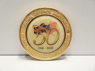 Challenge Coin 50 Years Mutual Defence Agreement 2008