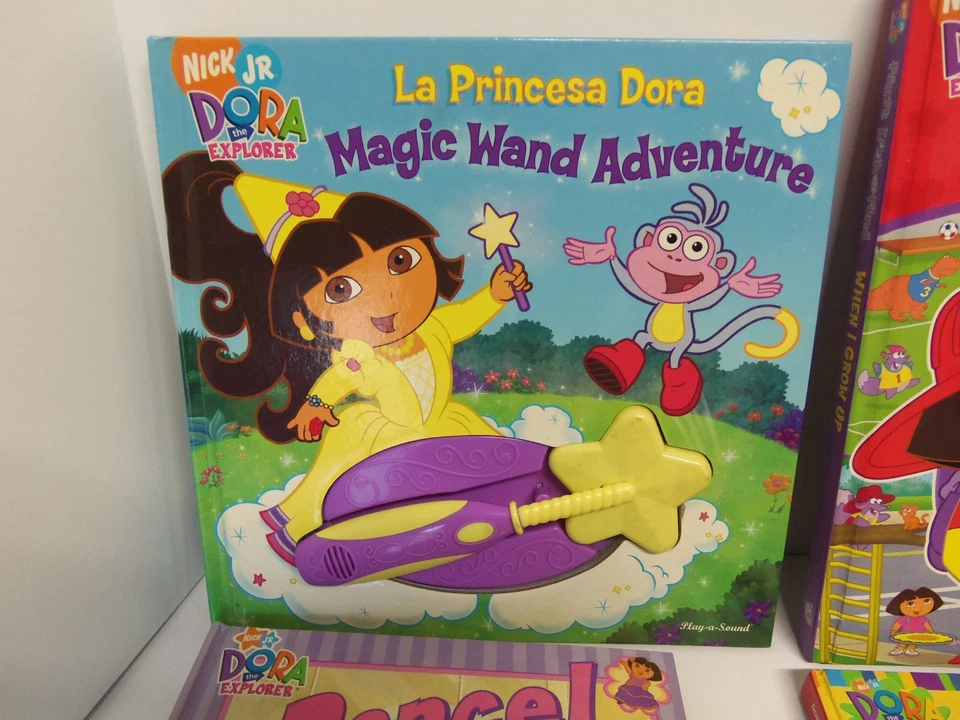 Lot of 7 RARE Dora The Explorer Children Books - Magic Wand Play Sound Dance etc - Image 2 of 4