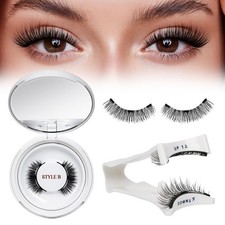 Magnetic Eyelashes 1 Pair Reusable Magnetic Eyelashes with Applicator No Glue...