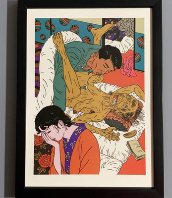 Toshio Saeki Print Erotic SM Select Japanese Modern Shunga A4 from JAPAN