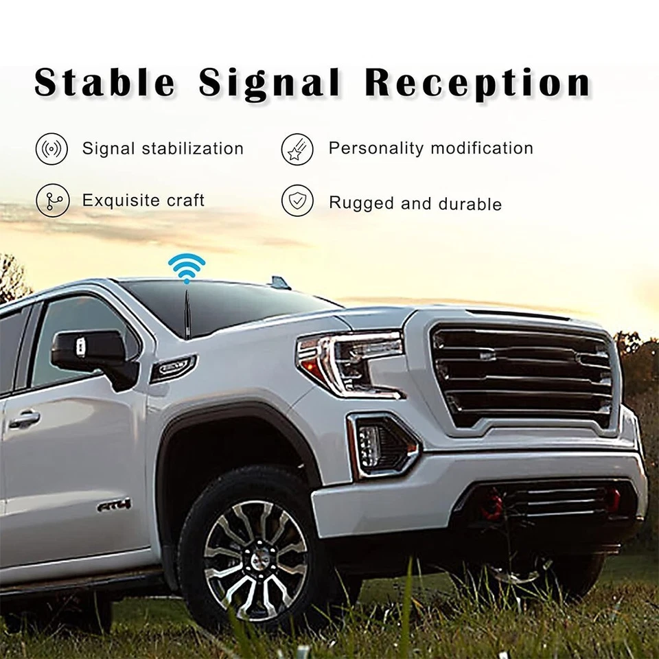 FLAG BULLET ANTENNA 50 CAL For CHEVROLET SILVERADO 1500/2500/3500/GMC SIERRA USA Foto 4 de 4