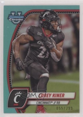 2024 Bowman U Chrome Aqua Refractor 55/299 Corey Kiner #47 0c6