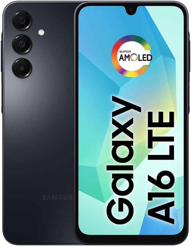 Samsung Galaxy A16 2025 4G LTE 256+8GB 6.7" Dual-Sim Unlocked Smartphone, Black