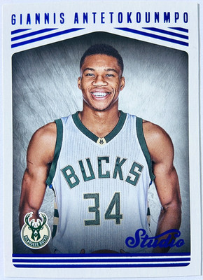 Giannis Antetokounmpo - Milwaukee Bucks 2016-17 Panini Studio Portrait #102