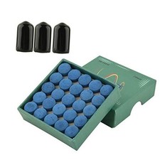 Pack of 50 Billiard Cue Tips Glue-on Pool Tips Replacement Kit 10mm Pool