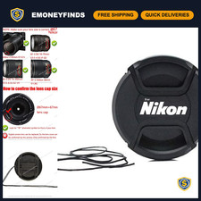 67mm Camera Lens Cap for Nikon 18-140mm, 18-105mm, 16-85mm - Protect Your Lens 