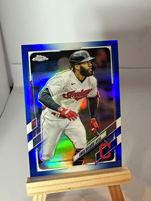 Topps Chrome 2021 Update Series Amed Rosario Cleveland Indians USC22 Blue /199