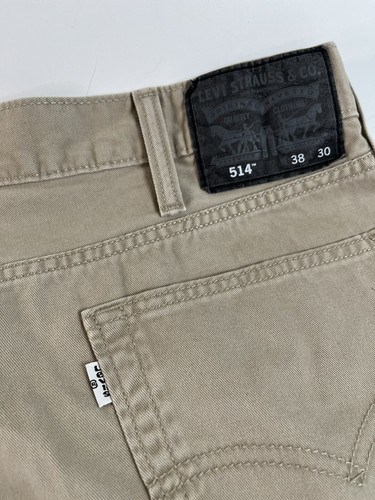 Levi's 514 Men's Size 38x30 Tan Straight Leg Denim Jeans Chino White Tag EUC! - Picture 10 of 12