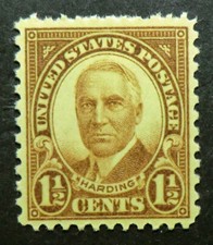 684 MNH 1930 1 1/2c  Warren Harding Republican President Teapot Dome scandal