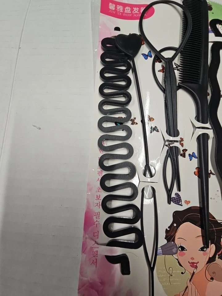 Juego de herramientas para el cabello herramientas de estilo trenza cola de caballo peine  Foto 3 de 4