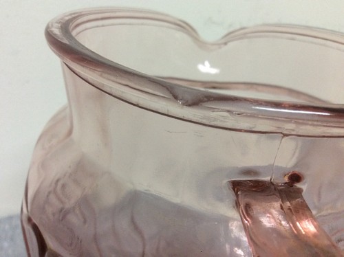 Anchor Hocking Mayfair Open Rose Pink 8 1/2” 80oz. Water Pitcher - Picture 8 of 10