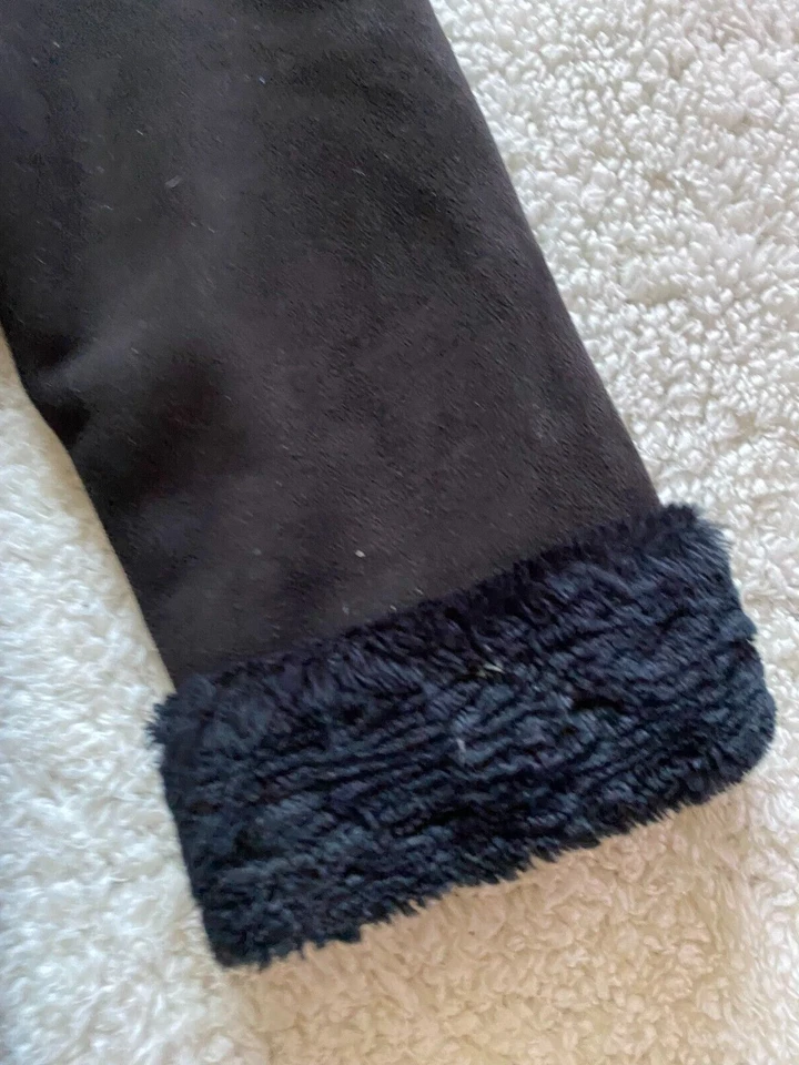 Abrigo de mujer Liz Claiborne talla M negro manga 3/4 cremallera completa polar guisante (S1) Foto 2 de 4