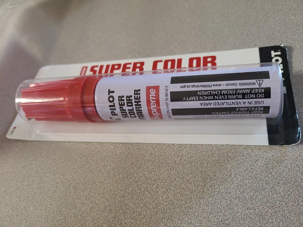 Supreme Pilot Super Color Permanent Marker (Red) FW18 Brand New
