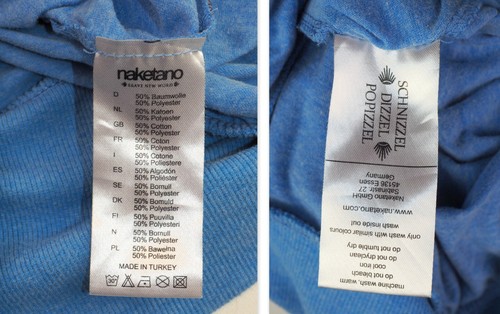 NAKETANO Short Cap Sleeve Boat Neck Stretch Cotton Blend T-shirt Top Blouse L - Picture 7 of 12