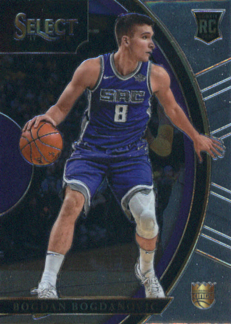 2017-18 Panini Select #57 Bogdan Bogdanovic Sacramento Kings