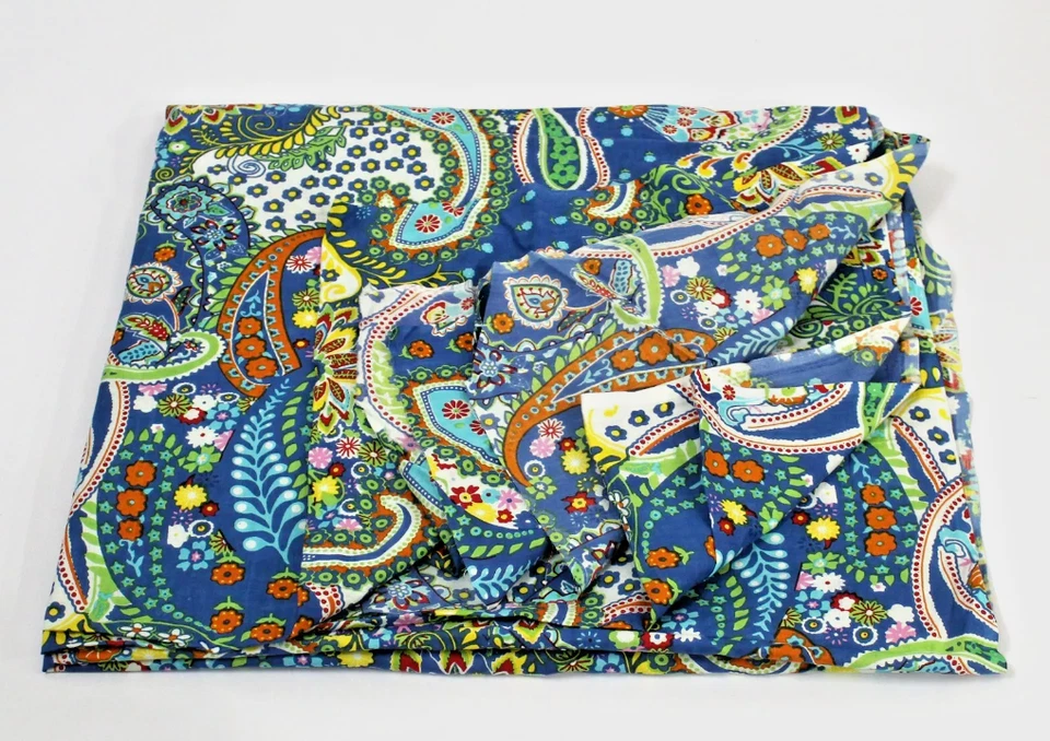 Material de vestido indio con estampado de bloques de tela de algodón floral a mano de 5 yardas Foto 2 de 4