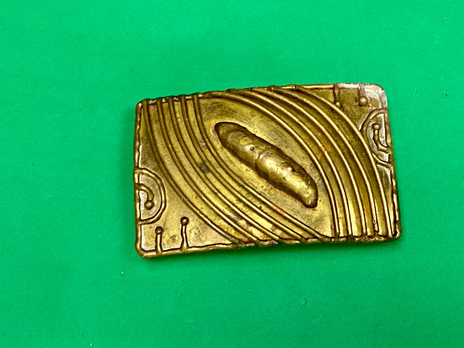 Luciano Brutalist Modernist Rectangular Metal Vin… - image 10