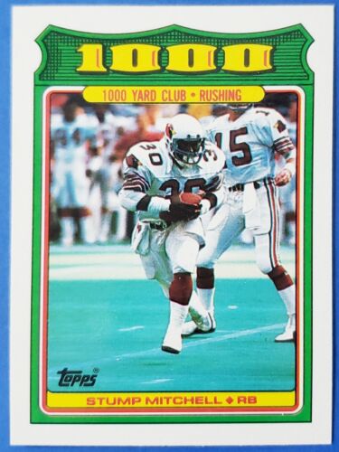 NFL 1988 Topps 1000 Yard Club Insert Cards 1987 Season # 23 Stump Mitchell - Picture 1 of 2