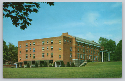 Postcard Thiel College Livingston Hall Women's Residence Greenville PA