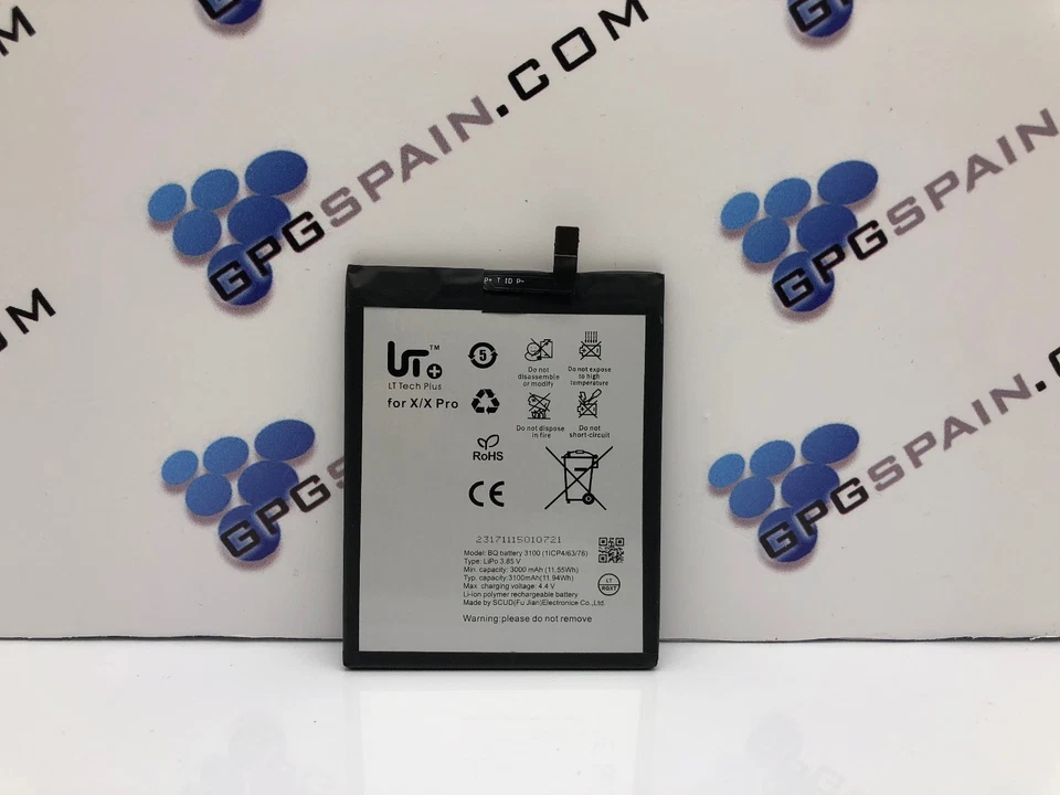 Batterie Für ZTE BQ Aquaris X / X Pro AAA 3000 mAh Intern - Bild 1 von 1
