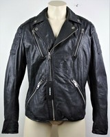 Diesel R-PUSMIR Jacket Leather Lederjacke Bikerjacke Black 900 Gr.Xxl Neu Etiket