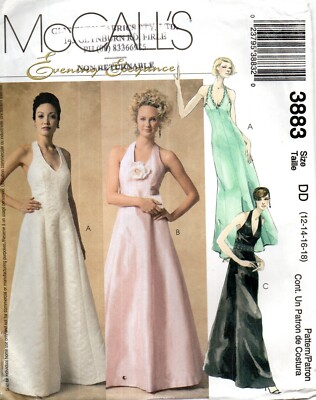 McCalls 3883 Evening Elegance Misses/Petite Lined Dresses 3 Styles Size 12 - 18 | eBay McCalls 3883 Evening Elegance Misses/Petite Lined Dresses 3 Styles Size 12 - 18 | eBay