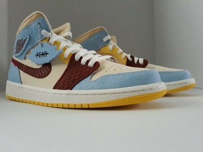 Air Jordan 1 Mid SE Fearless Maison Chateau Rouge Size 9.5 US Mens | eBay