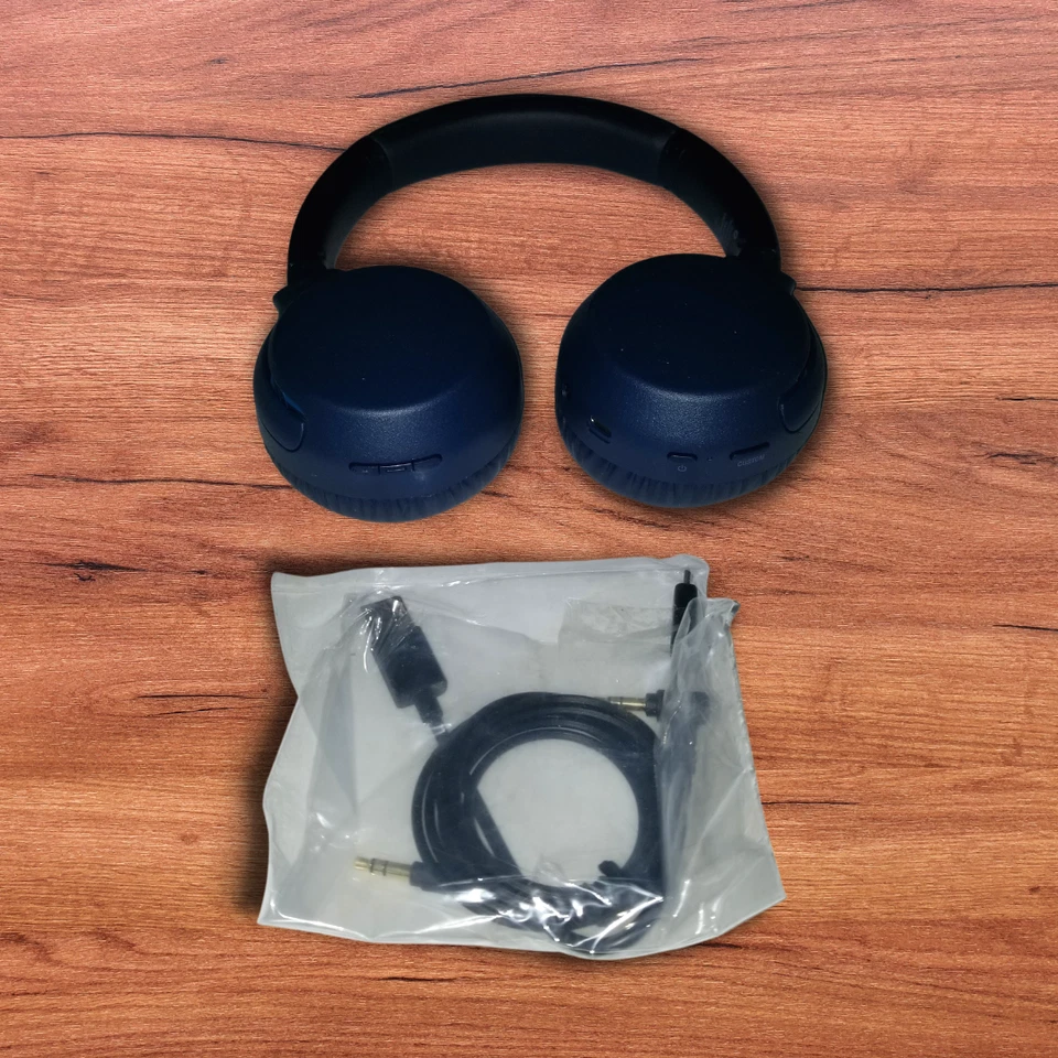 Auriculares de diadema inalámbricos sobre la oreja AZUL Sony WH-XB700l Foto 4 de 4