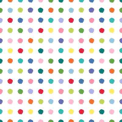 Multi Fuzzy Dots, Born to be Wild by Delphine Cubitt, Henry Glass BTY, 44'' Wide