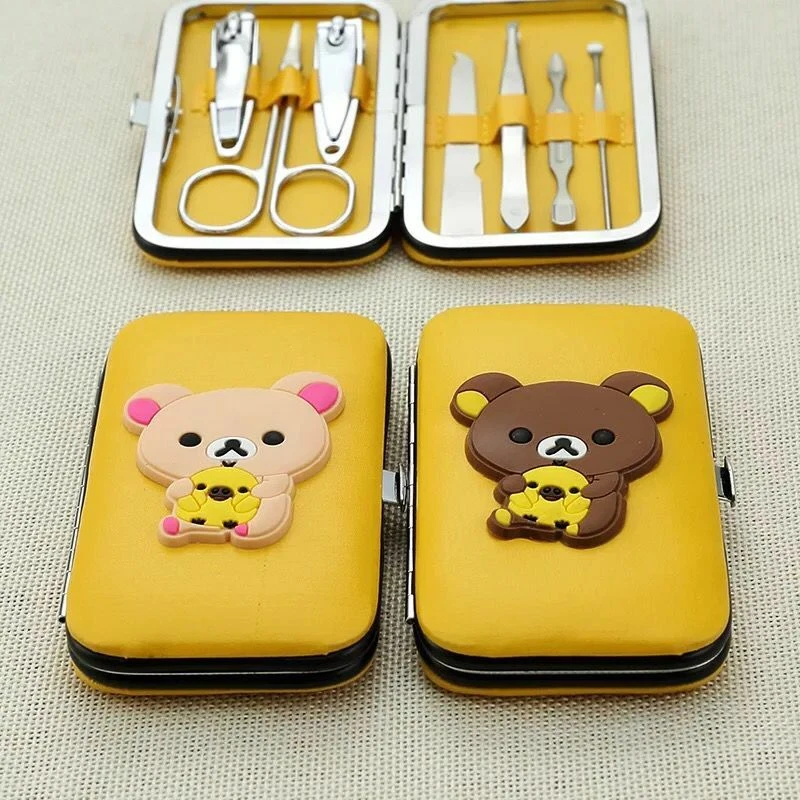 Maniküre Pediküre Nagelpflege Set 8 tlg Nagelknipser Gesichtpflege Ohrreiniger - Bild 2 von 3